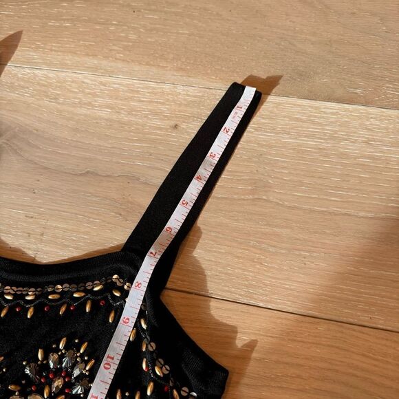 GRACE Knit dressing Beaded Dress - Picture 2 of 8